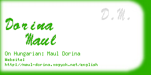 dorina maul business card